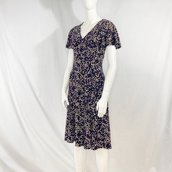 Flutter Sleeve Dress | Chaps - Picture 1 of 6